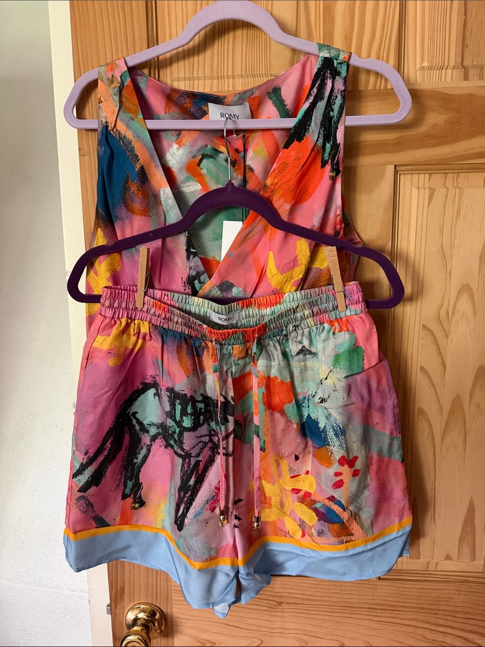 Romy Multicolor top and shorts